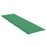 vidaXL Coussin de chaise longue vert 200x50x3 cm tissu oxford