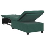 vidaXL Canapé-lit Vert foncé 67 x 194 x 38 cm Velours