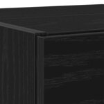 vidaXL Meuble Sous Évier Chêne noir 78 x 37 x 59 cm Bois d'ingénierie