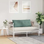 vidaXL Coussin de Dos Vert Mer 120 x 50 cm Tissu en velours côtelé