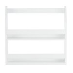 Etagère murale suspendue en bois Blanc 64x60x16cm