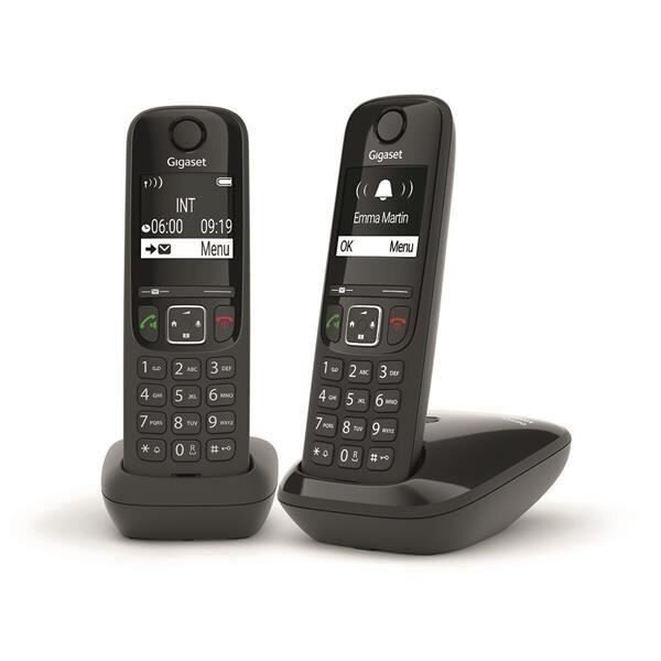 GIGASET Téléphone Fixe AS690 Duo Noir