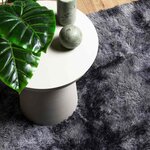vidaXL Tapis Shaggy à poils longs NAVARRA gris foncé 80x150 cm