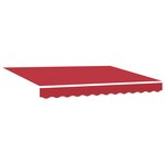 Auvent Manuel Rétractable vidaXL Rouge 300x250 cm