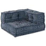 vidaXL Coussin 2 Pièces Bleu 70 x 70 x 54 cm Polyester