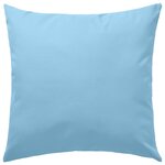 vidaXL Oreiller d'extérieur 2 Pièces 60 x 60 cm Bleu clair