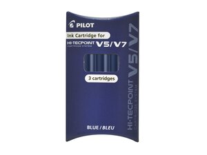 Set 3 Cartouches V5/7 Rechargeable Bleu PILOT
