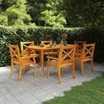 vidaXL Table de jardin 160x90x75 cm Bois d'acacia solide