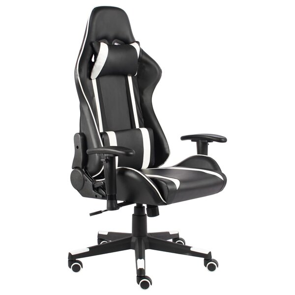 vidaXL Chaise de jeu pivotante Blanc PVC
