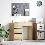 vidaXL Bureau Chêne sonoma 90 x 37 5 x 75 cm Bois d'ingénierie