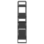vidaXL Bibliothèque à 4 niveaux gris 100x30x140 cm bois d'ingénierie