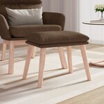vidaXL Repose-pied Marron 45x29 5x35 cm Tissu