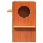 vidaXL Maison pour chat cire marron 43x43x60 cm bois de pin massif