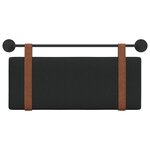 vidaXL Tête de lit suspendue Noir PU antique