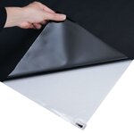 vidaXL Film de fenêtre statique dépoli noir 60x2000 cm PVC