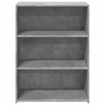 vidaXL Buffet gris béton 70x41x93 cm bois d'ingénierie