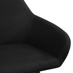 vidaXL Chaises à manger lot de 2 noir tissu