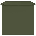 vidaXL Boîte de Rangement Extérieure Vert olive 55 x 50.5 x 50 cm