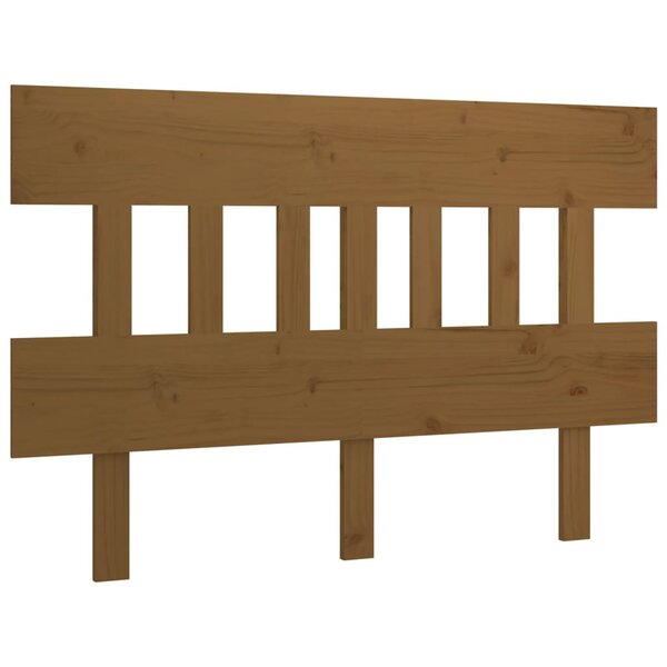 vidaXL Tête de lit Marron miel 203 5x3x81 cm Bois massif de pin