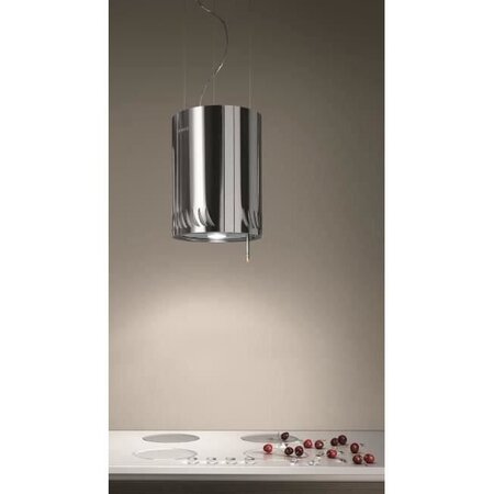 ELICA NAKED IX/F/25 - Hotte décorative îlot - Recyclage - 480m3-h - 63dB max - 3 vitesses - L24,8cm - Inox