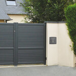 Boite aux lettres Soléa à encastrer 2 portes Gris anthracite REN 0206 MS