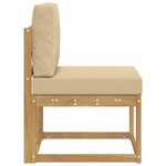 vidaXL Ensemble de canapés d'extérieur Blanc et Beige 59 x 63 x 73 cm