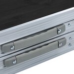vidaXL Table pliable de camping Gris Aluminium 240x60 cm