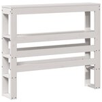 vidaXL Cadre de lit sans matelas blanc 75x190 cm bois de pin massif