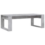 vidaXL Table basse gris béton 102x50x35 cm bois d'ingénierie