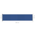 vidaXL Auvent latéral rétractable de patio 140x600 cm Bleu