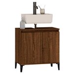 vidaXL Meuble d'évier chêne marron 58x33x60 cm bois d'ingénierie