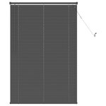 vidaXL Store Vénitien Réglable Gris Argenté 150 x 70 cm PVC