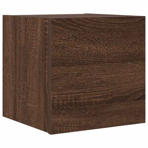 vidaXL Meuble TV mural Chêne marron 30 5x30x30 cm