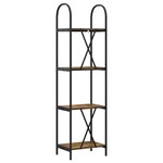 vidaXL Étagère Chêne fumé 40 x 30 x 146 cm Bois d'ingénierie