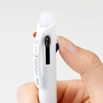 Stylo Bille Rétractable 4 couleurs VICUNA C4 Clip Blanc PENTEL
