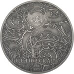 Pièce de monnaie 20 Dollars Palaos Cthulhu, de H.P. Lovecraft 2022 – Argent Antique