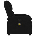 vidaXL Fauteuil de massage inclinable noir velours
