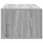 vidaXL Meuble TV mural Sonoma gris 98 x 41 x 30 cm Bois d'ingénierie