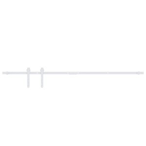 vidaXL Kit mini de porte d'armoire coulissante Acier au carbone 152 cm