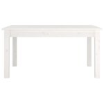 vidaXL Table basse Blanc 80x50x40 cm Bois massif de pin