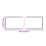 vidaXL Housse de protection plantes avec œillets 1x6 m polyéthylène