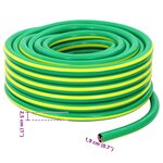 vidaXL Tuyau de jardin 5 couches Vert et jaune 3 / 4'' 50 m PVC