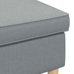 vidaXL Pouf Gris clair 55 x 35 x 41 cm Polyester