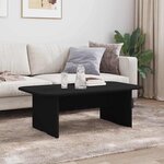 vidaXL Table basse Noir 93 x 53 x 33 cm Bois d'ingénierie