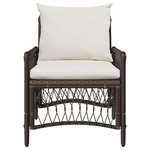 vidaXL Chaise de jardin Marron 60 x 70 x 78cm polyrotin
