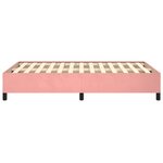 vidaXL Cadre de lit sans matelas rose 120x190 cm velours