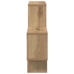 vidaXL Étagère Murale avec étagère chêne artisanal 82 x 15 x 51 cm