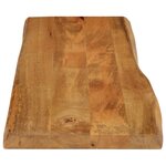 vidaXL Dessus de table 120x40x2 5 cm bord vivant bois massif manguier