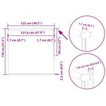 vidaXL Store enrouleur occultant café 125x130cm largeur du tissu