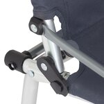 Eurotrail Chaise de camping Moita charbon